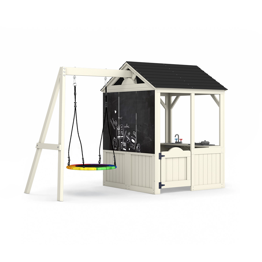 Kids Outdoor House With Kitchen - Mobilier de jardin, maisonnette pour enfants,