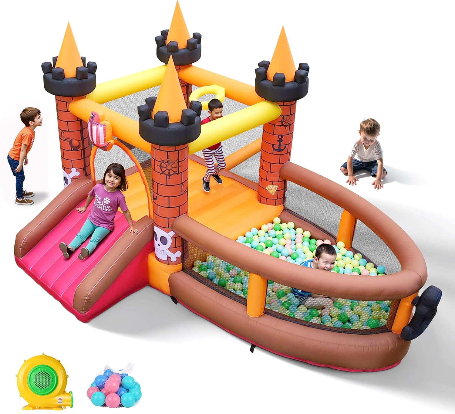Kids Outdoor Slide - Château gonflable pour enfants de 3