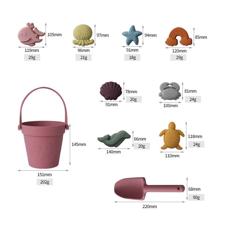 Kids Outdoor Nature Play - Ensemble de jouets de plage pour