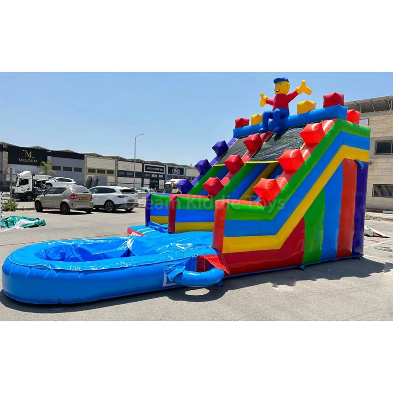 Kids Outdoor Trampoline - Toboggans gonflables commerciaux en blocs de