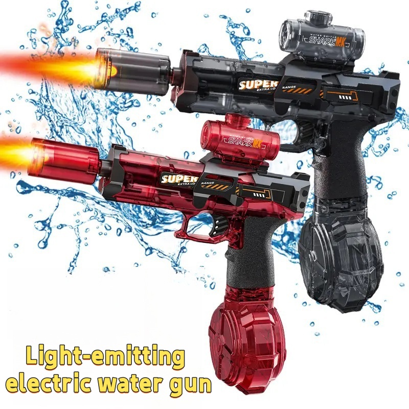 Kids Outdoor Water Play - Pistolet à eau électrique lumineux à