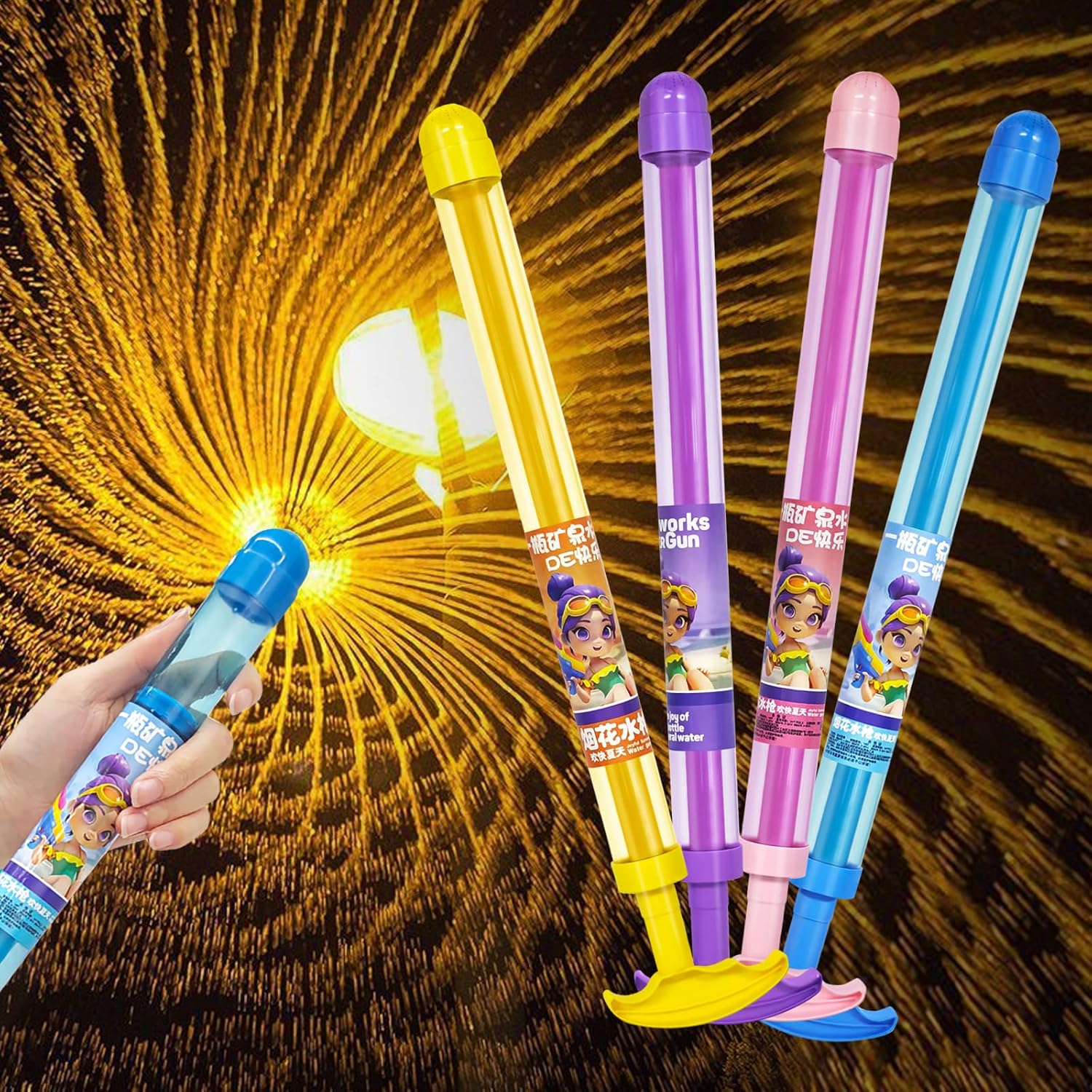 Kids Outdoor Nature Play - Pistolet à eau rétractable pour enfants