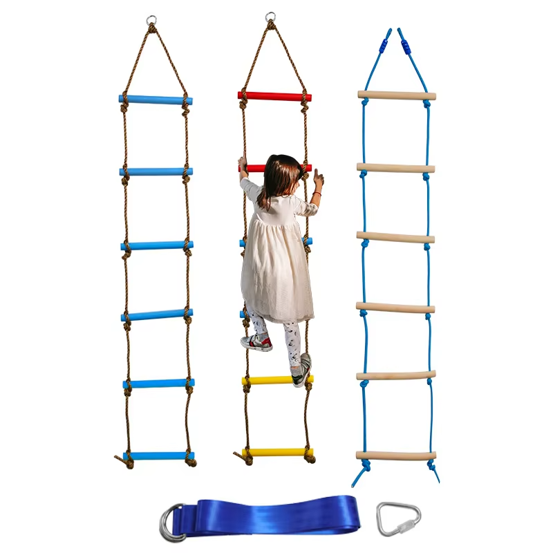 Kids Outdoor Nature Play - Échelle d'escalade de 6,6 pieds pour