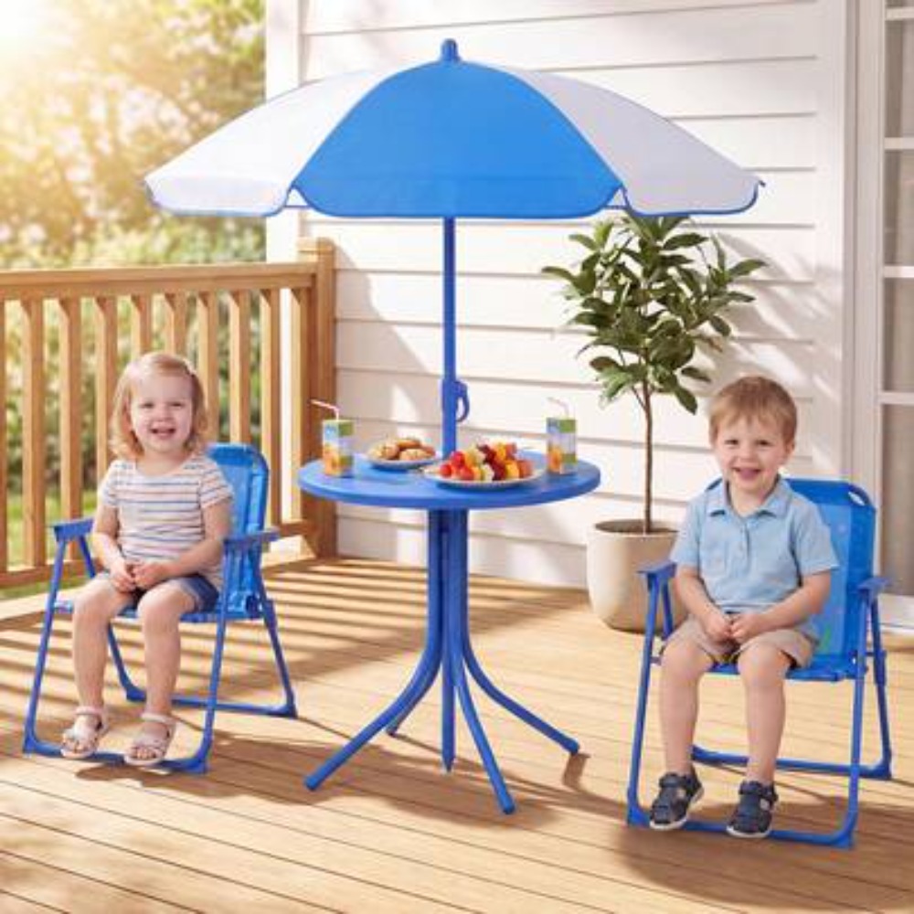 Kids Outdoor Folding Chair - Table de pique-nique pour enfants, ensemble