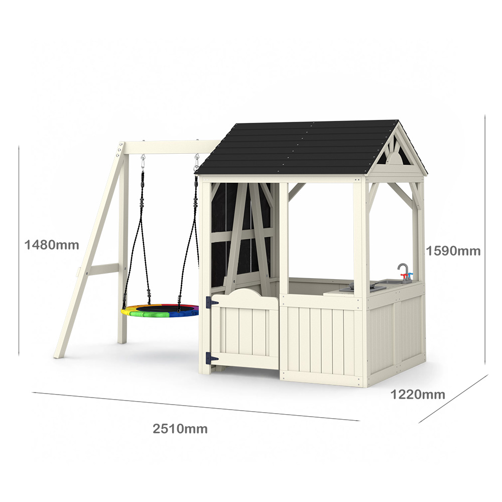 Mobilier de jardin, maisonnett - Kids Outdoor House With Kitchen avis et prix