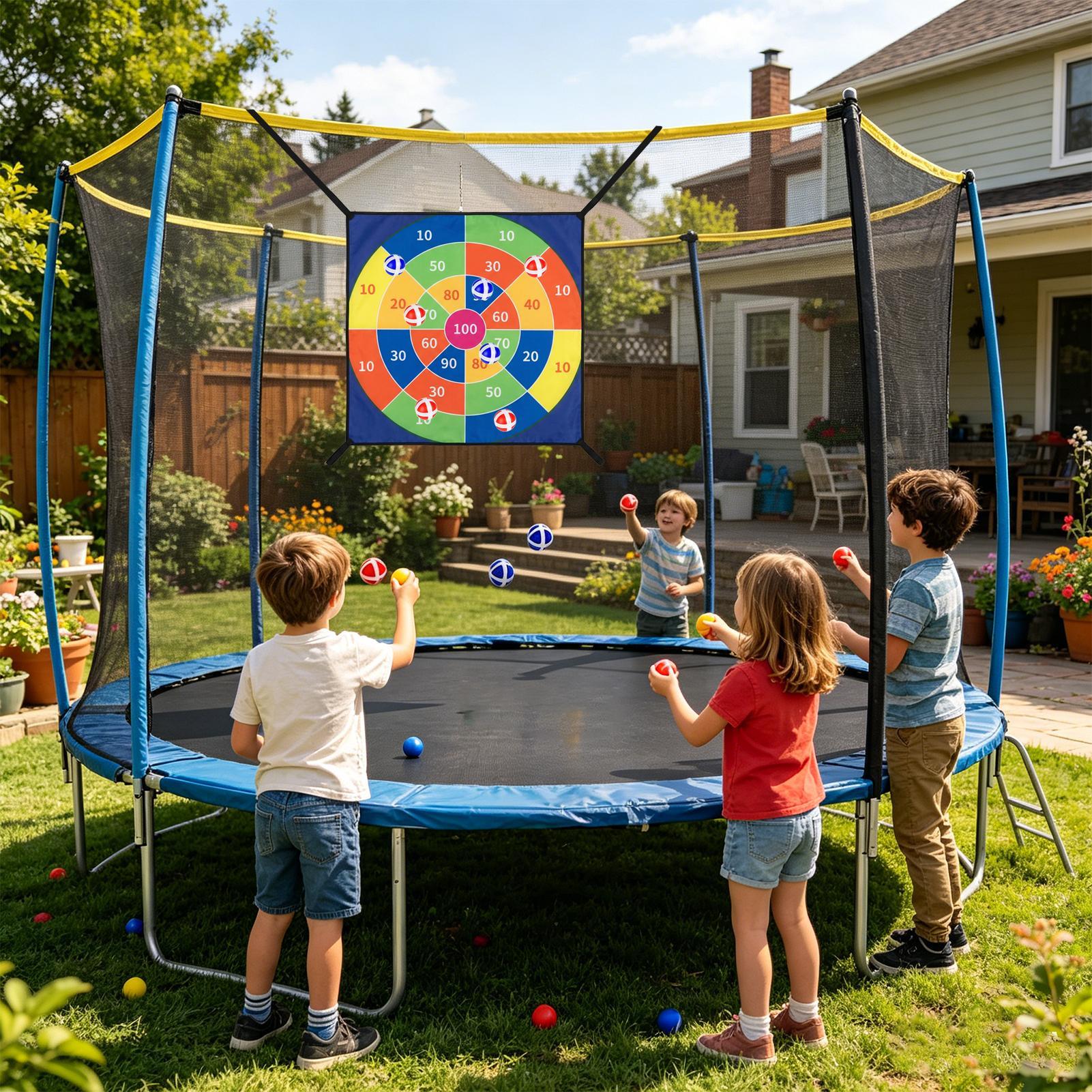 Jeu de fléchettes avec balles  - Kids Outdoor Trampoline avis et prix