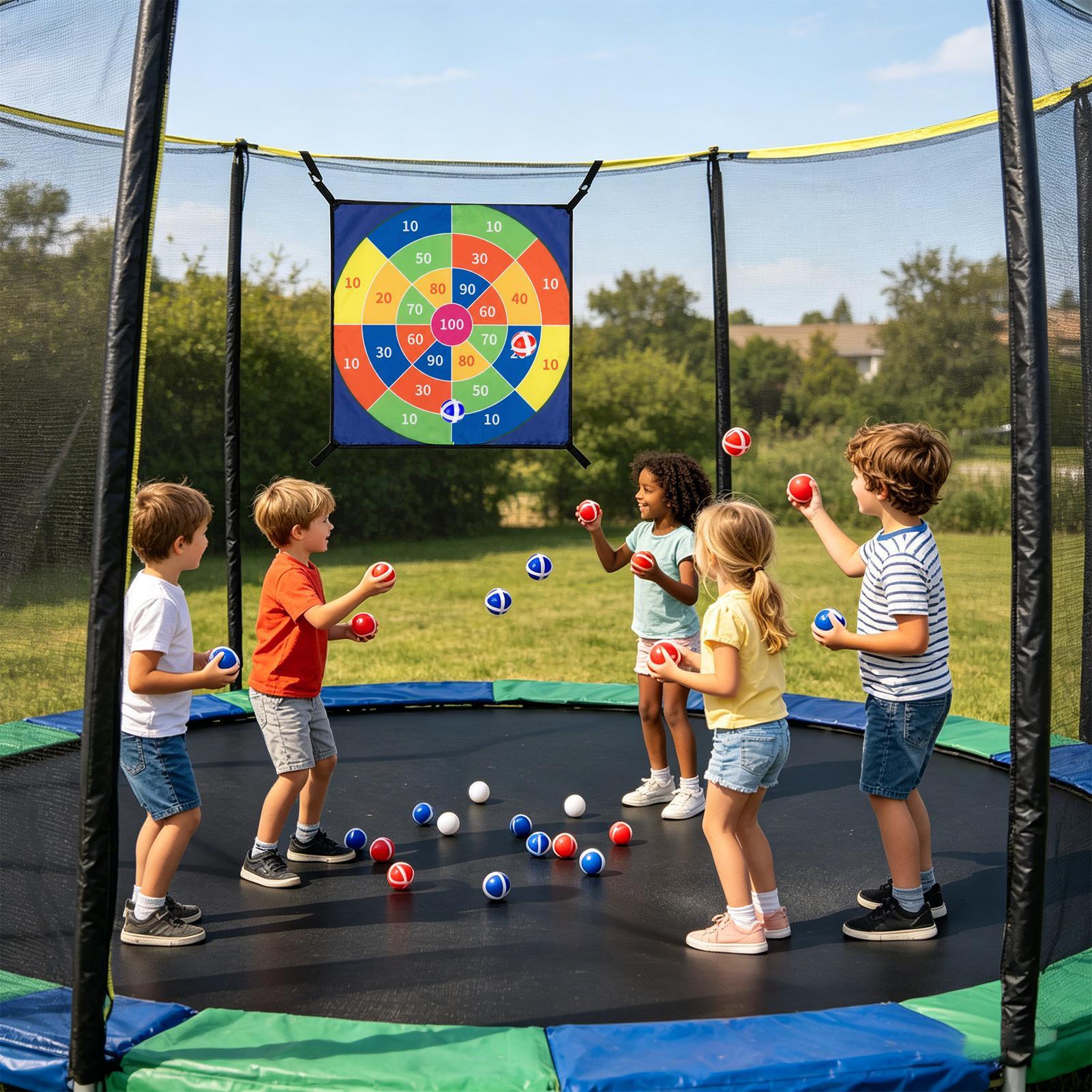 Jeu de fléchettes avec balles  - Kids Outdoor Trampoline avis et prix