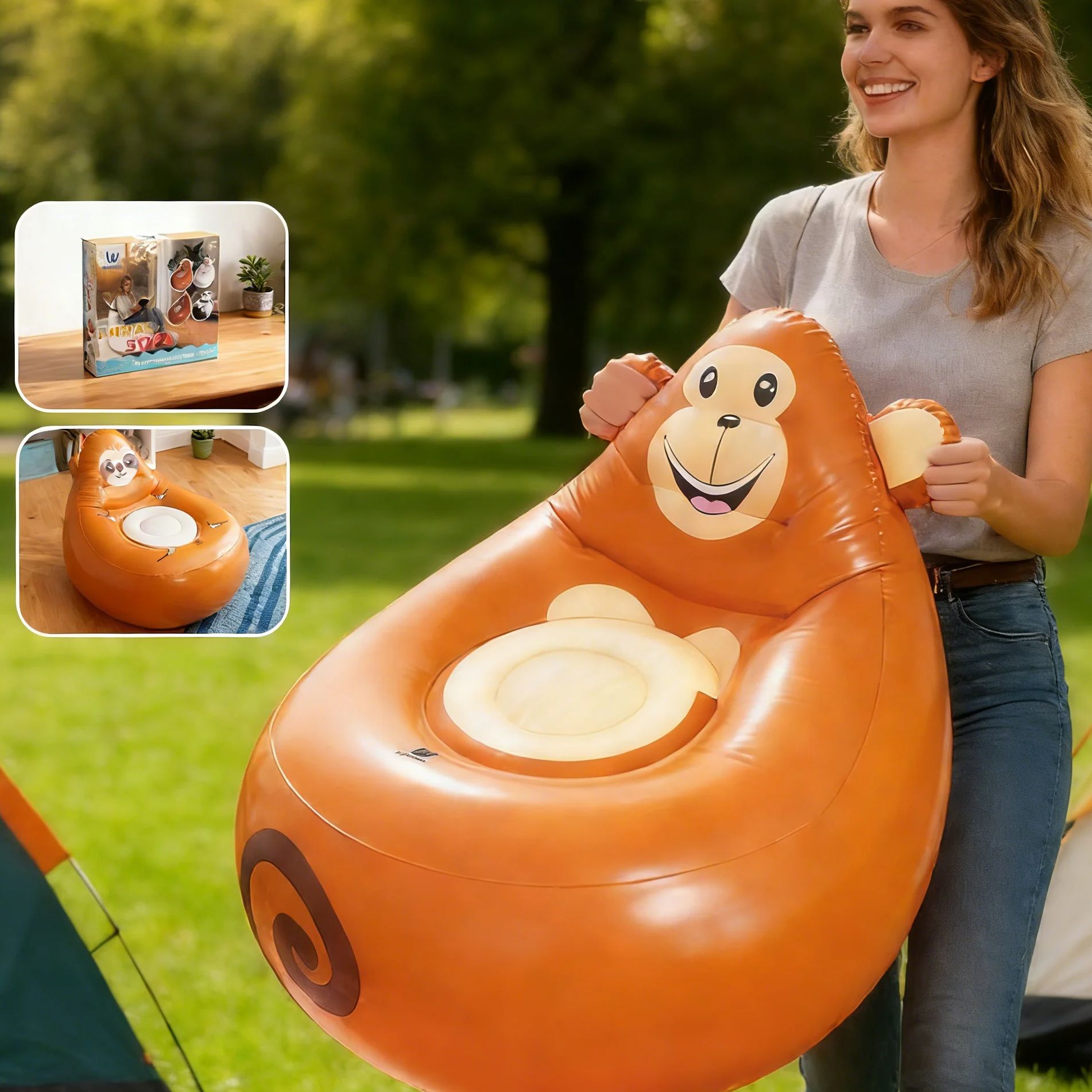 Canapé paresseux gonflable pou - Kids Outdoor Lounge avis et prix