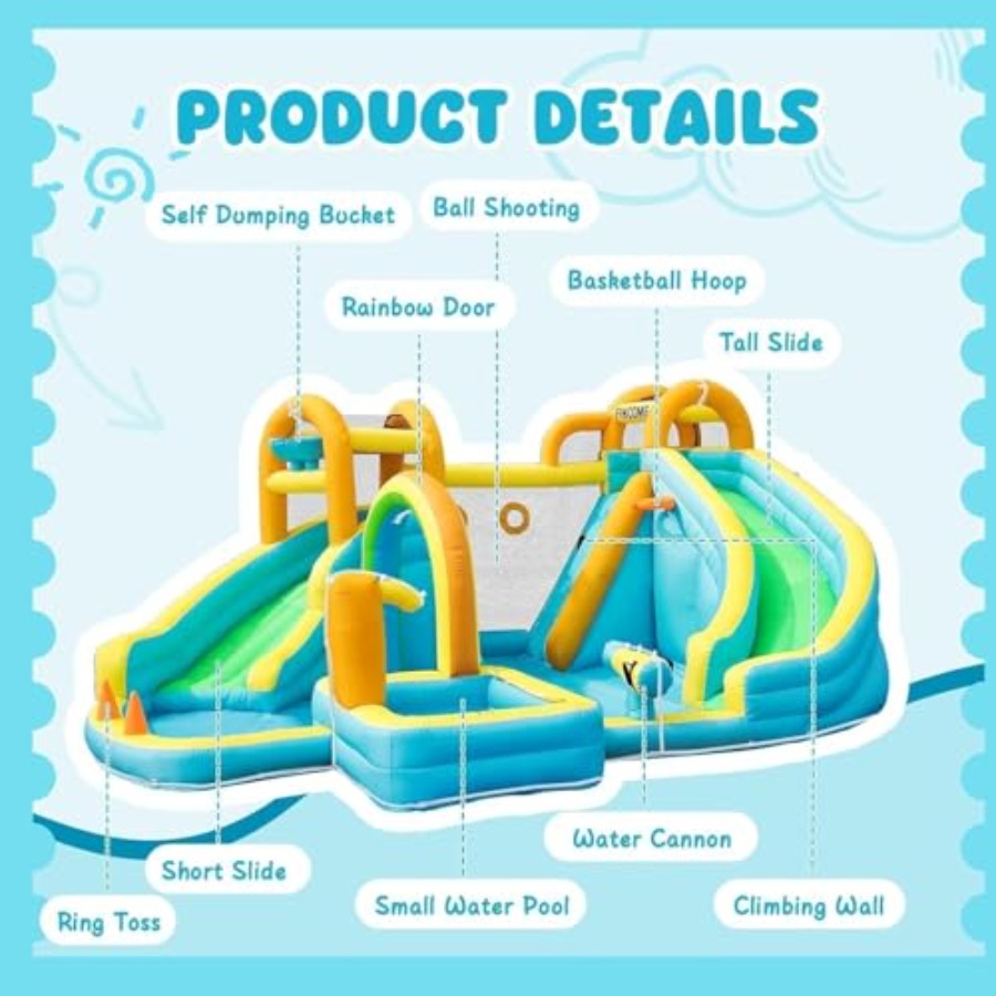 Parc aquatique gonflable extér - Kids Outdoor Slide avis et prix
