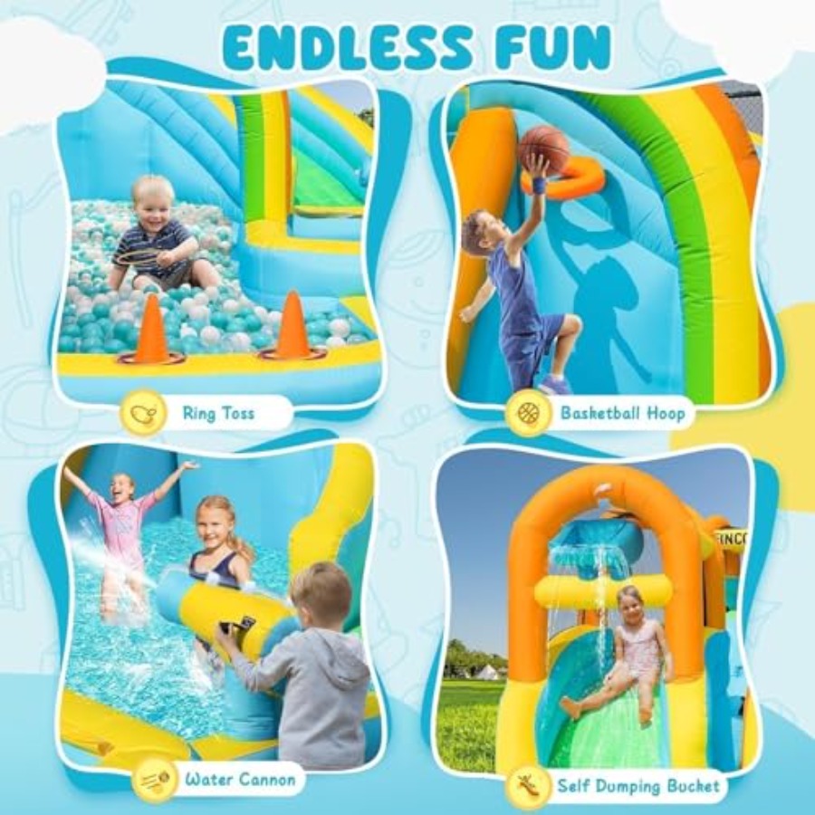 Parc aquatique gonflable extér - Kids Outdoor Slide avis et prix