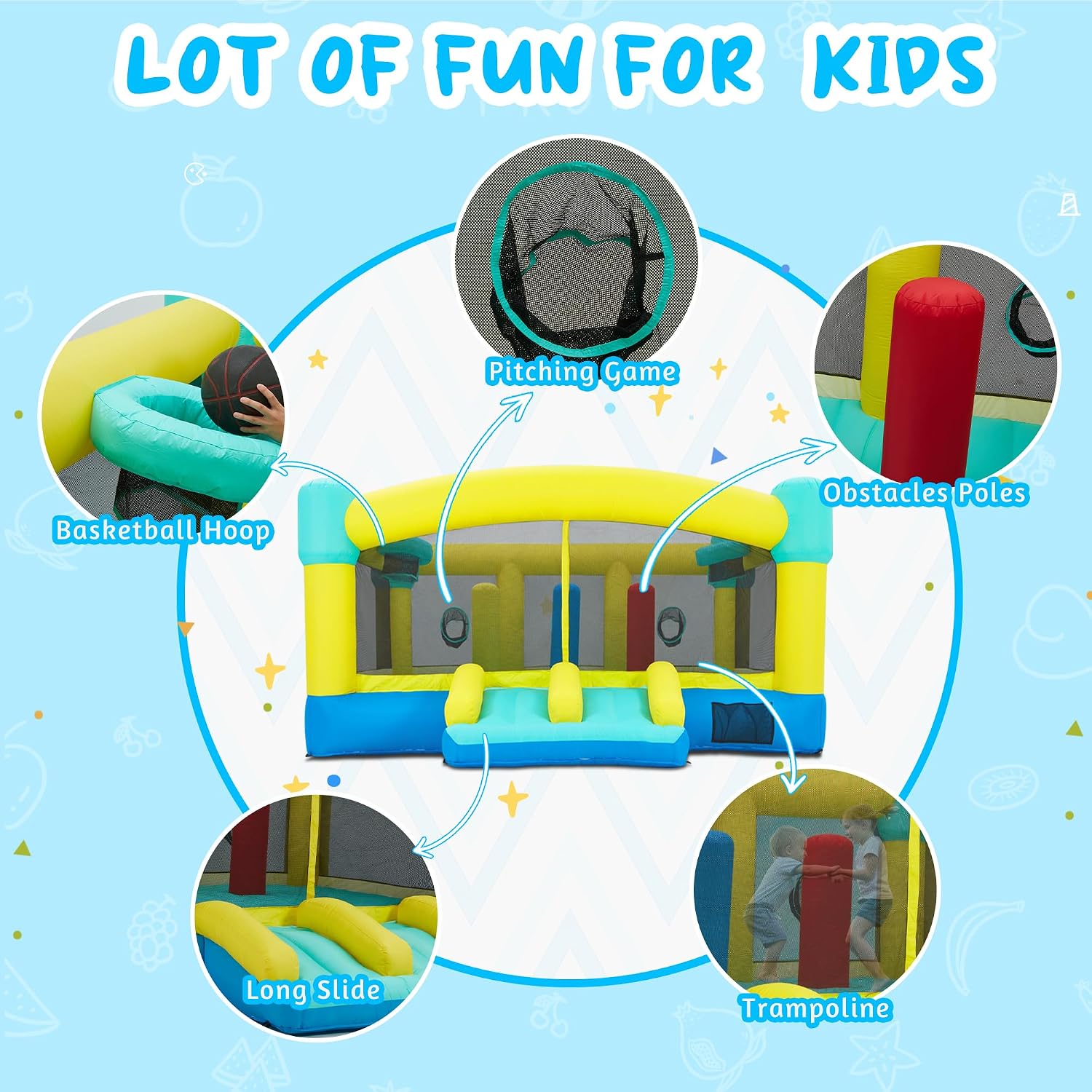 Grande structure gonflable, ch - Kids Outdoor Slide avis et prix