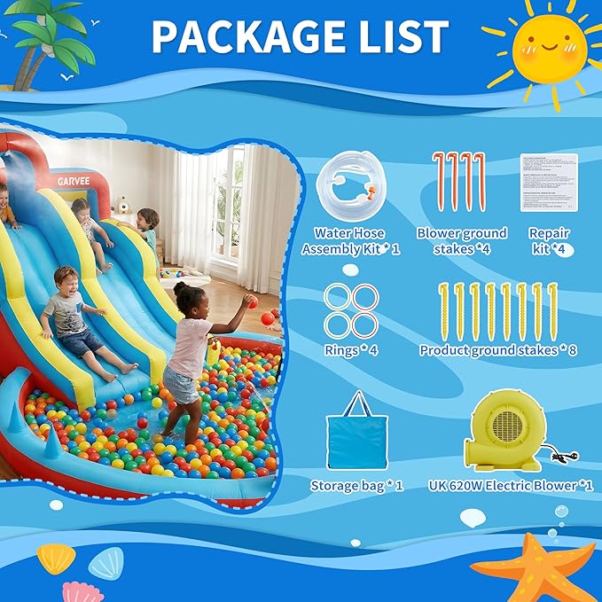 Parc aquatique gonflable 8-en- - Kids Outdoor Slide avis et prix