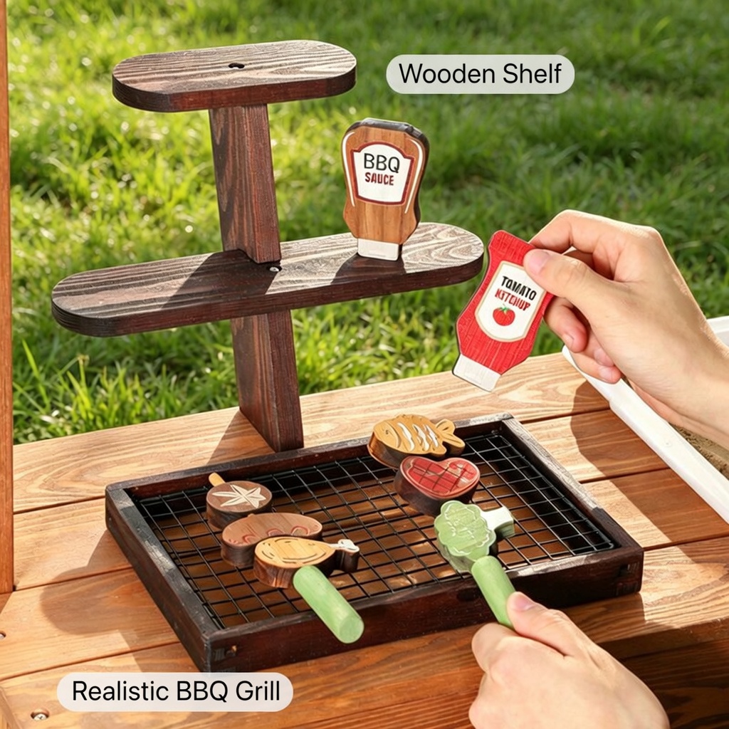 Maison de jeu en bois pour l'e - Kids Outdoor House With Kitchen avis et prix