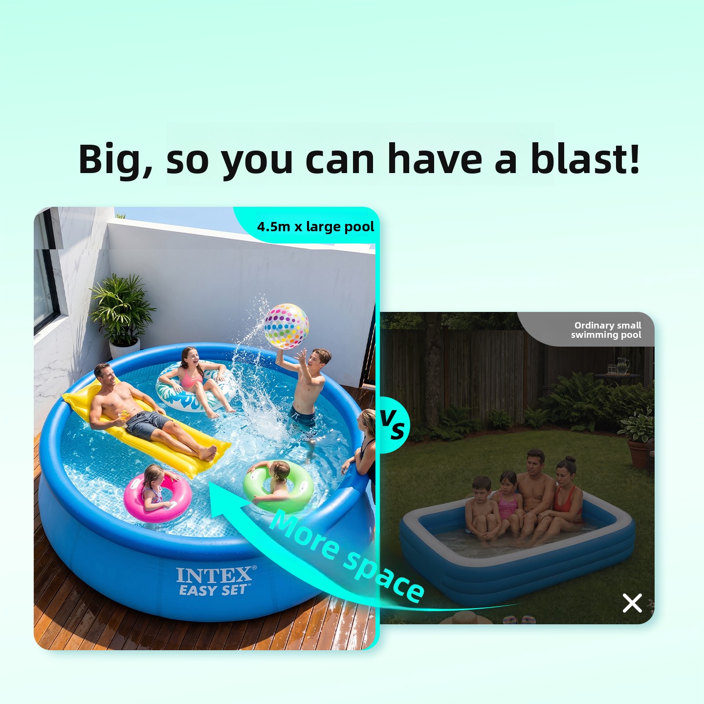 Piscine familiale gonflable su - Kids Outdoor Water Play avis et prix